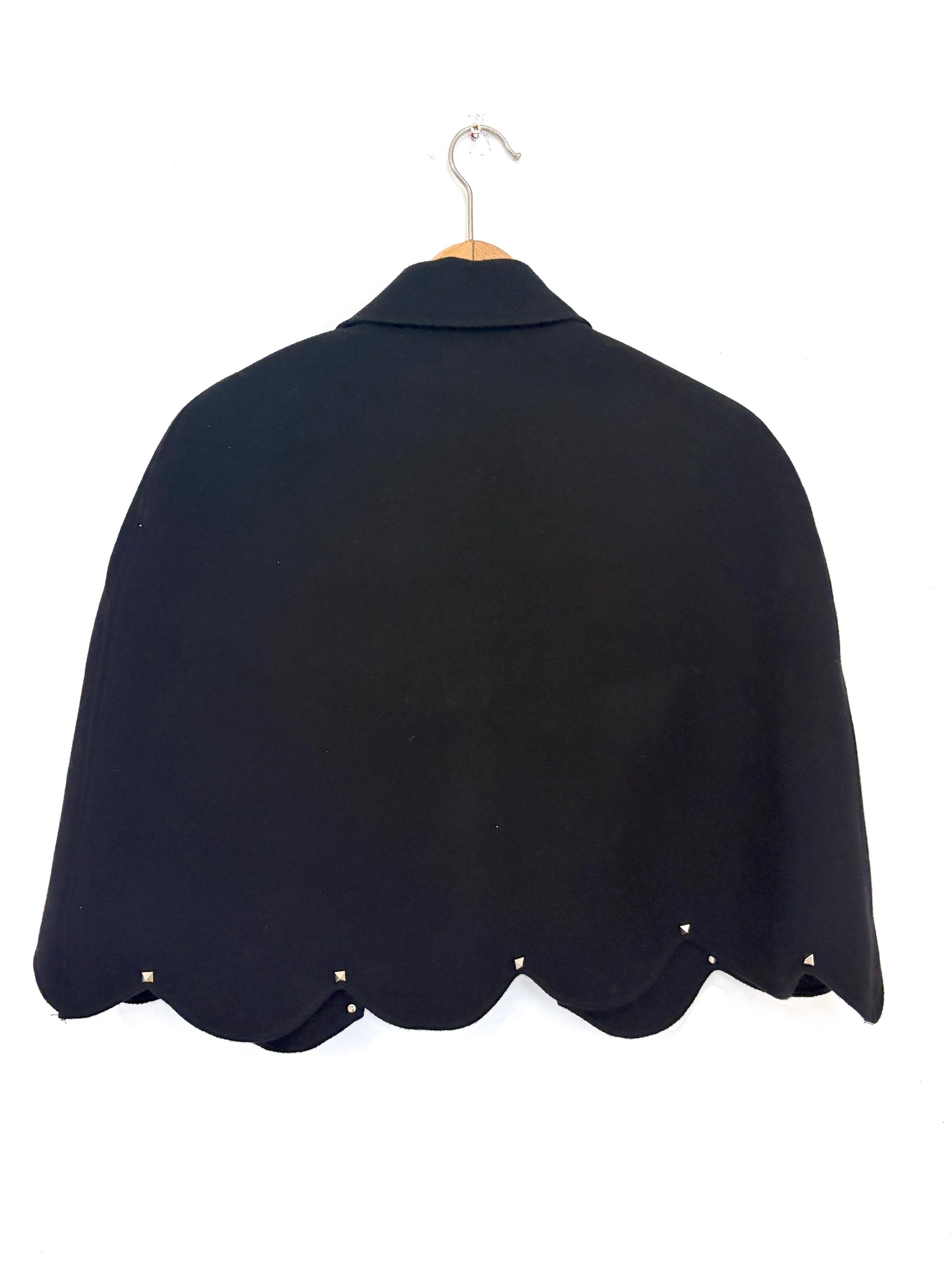 Valentino Wool & Cashmere Scalloped Cape