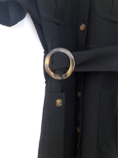 Sézane Black Raquel Dress UK 8