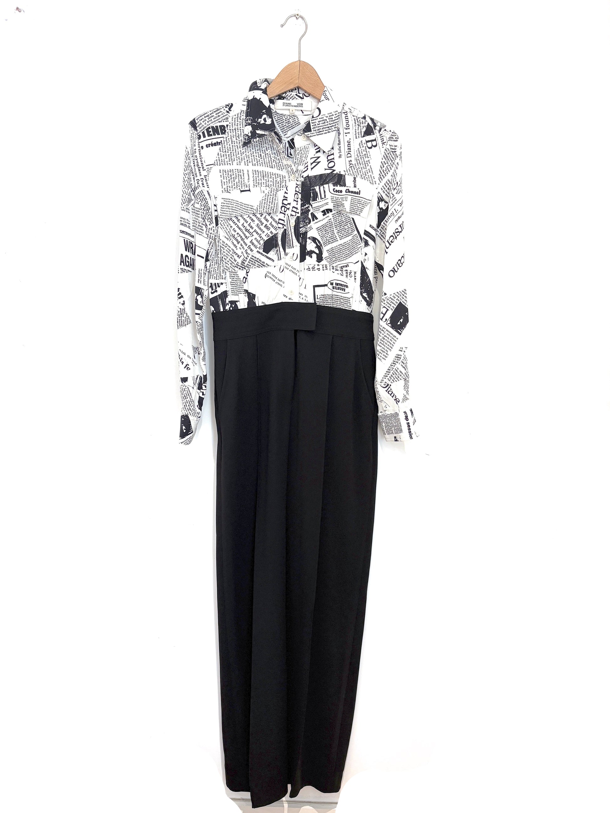 Diane Von Furstenberg Newspaper Jumpsuit