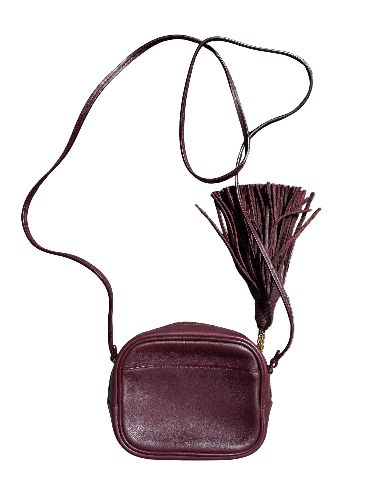 Yves Saint Laurent Mini Burgundy Blogger Bag