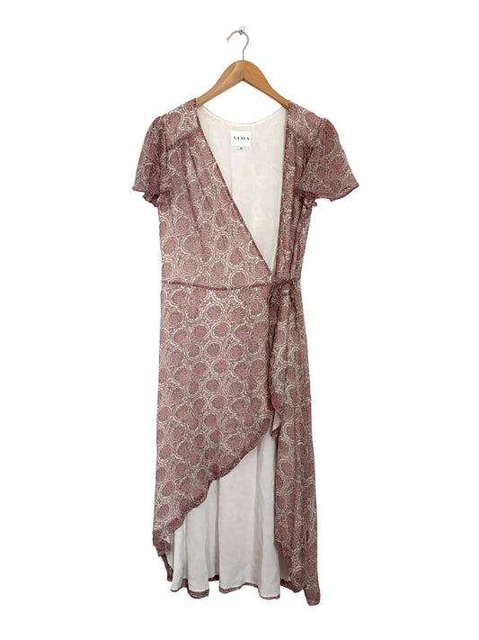 Gaala Silk PaisleY Wrap Dress