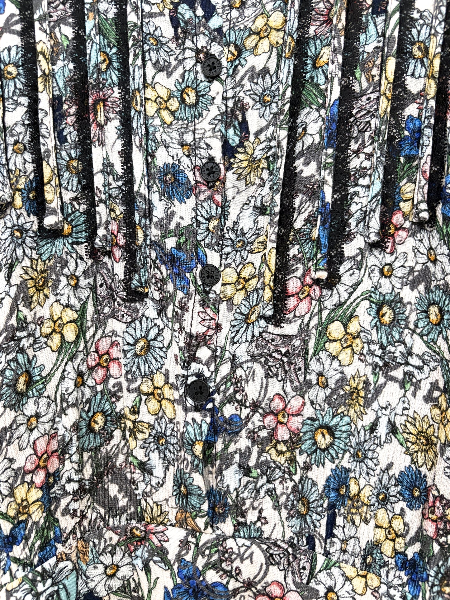 Zadig & Voltaire Raspail Crinkle Flower Dress XS