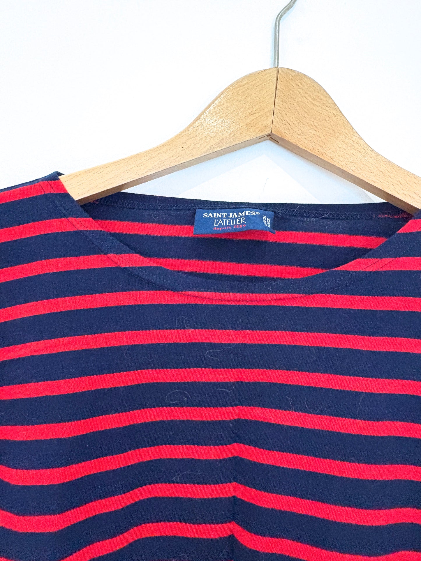 Saint James L'atelier Striped Jumper UK 14
