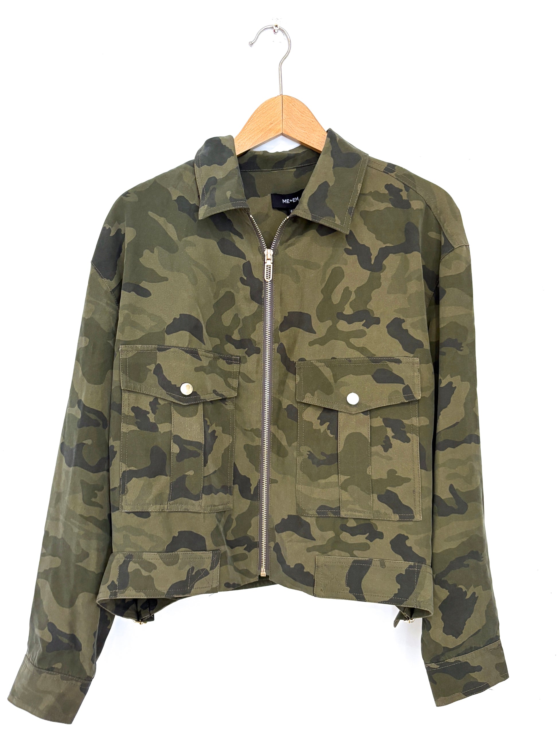 Me+Em Camo Zip up Jacket