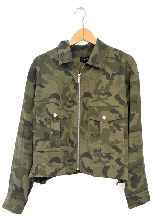 Me+Em Camo Zip up Jacket
