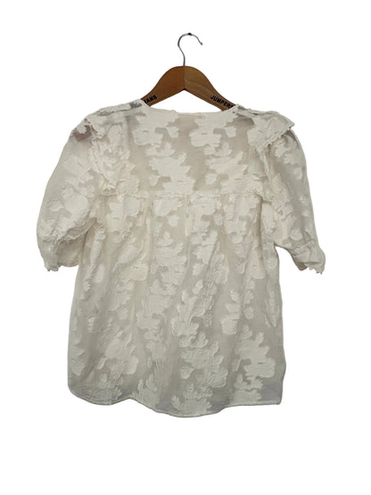 Nw With Tags Sézane White Lace Blouse UK 6
