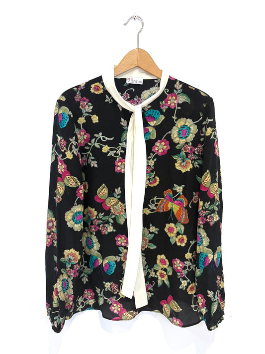 Red Valentino Floral Blouse