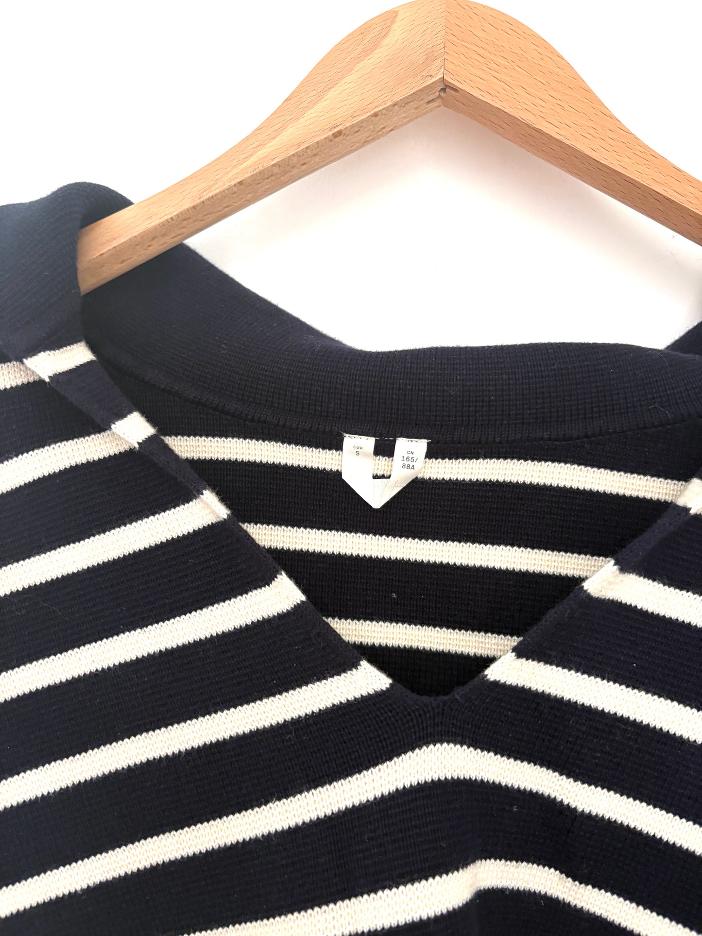 Arket Navy Striped Jumper S