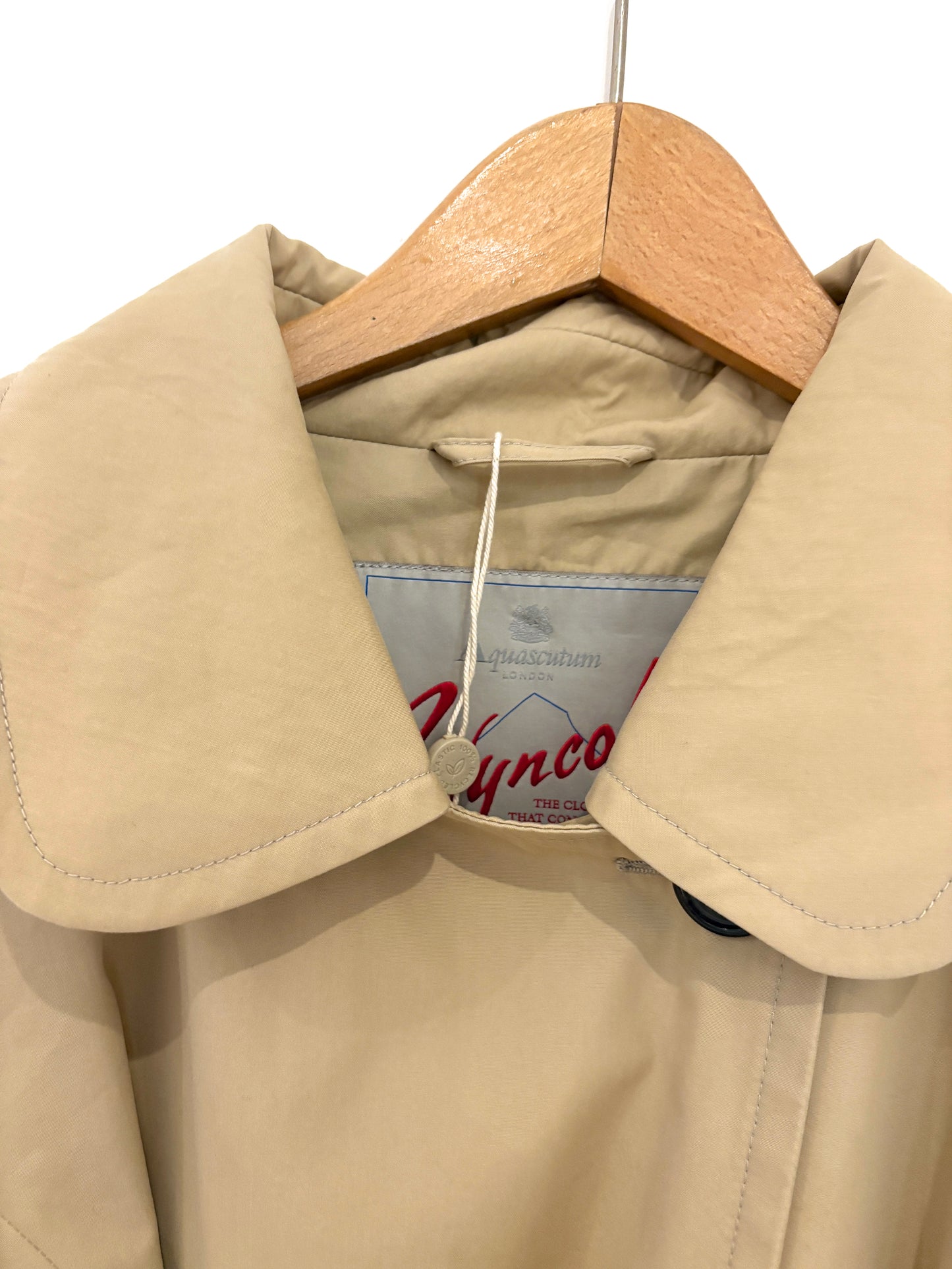 Aquascutum Wyncol Beige Trench Coat UK 18