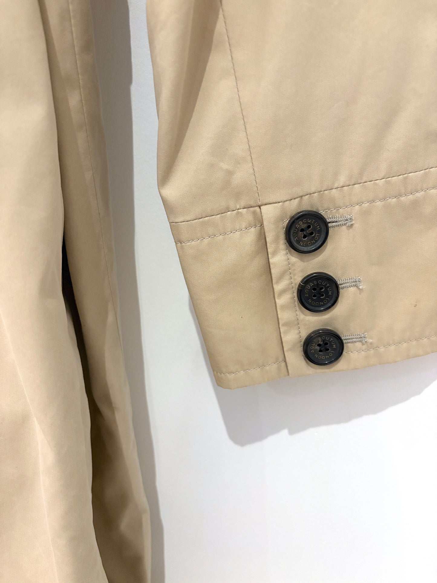 Aquascutum Wyncol Beige Trench Coat UK 18
