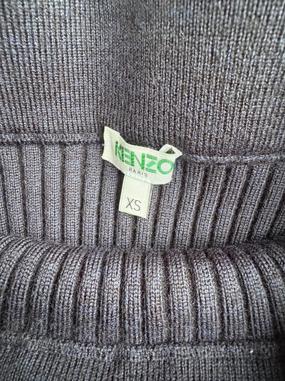 Kenzo Navy Ribbed Skirt XS