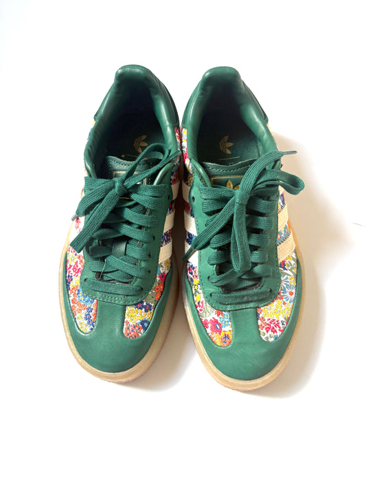 Adidas x Liberty London Sambae Green Trainers