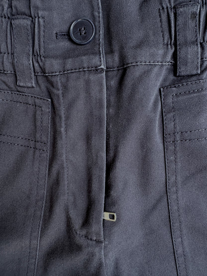 Me+Em Navy Cotton Trousers UK 8