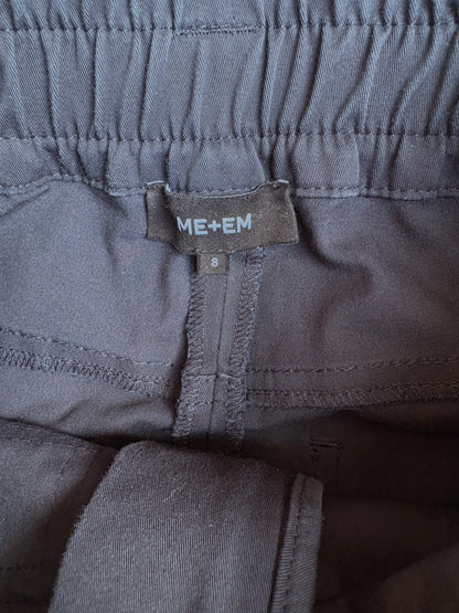 Me+Em Navy Cotton Trousers UK 8