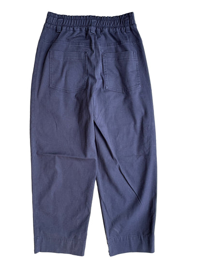 Me+Em Navy Cotton Trousers UK 8