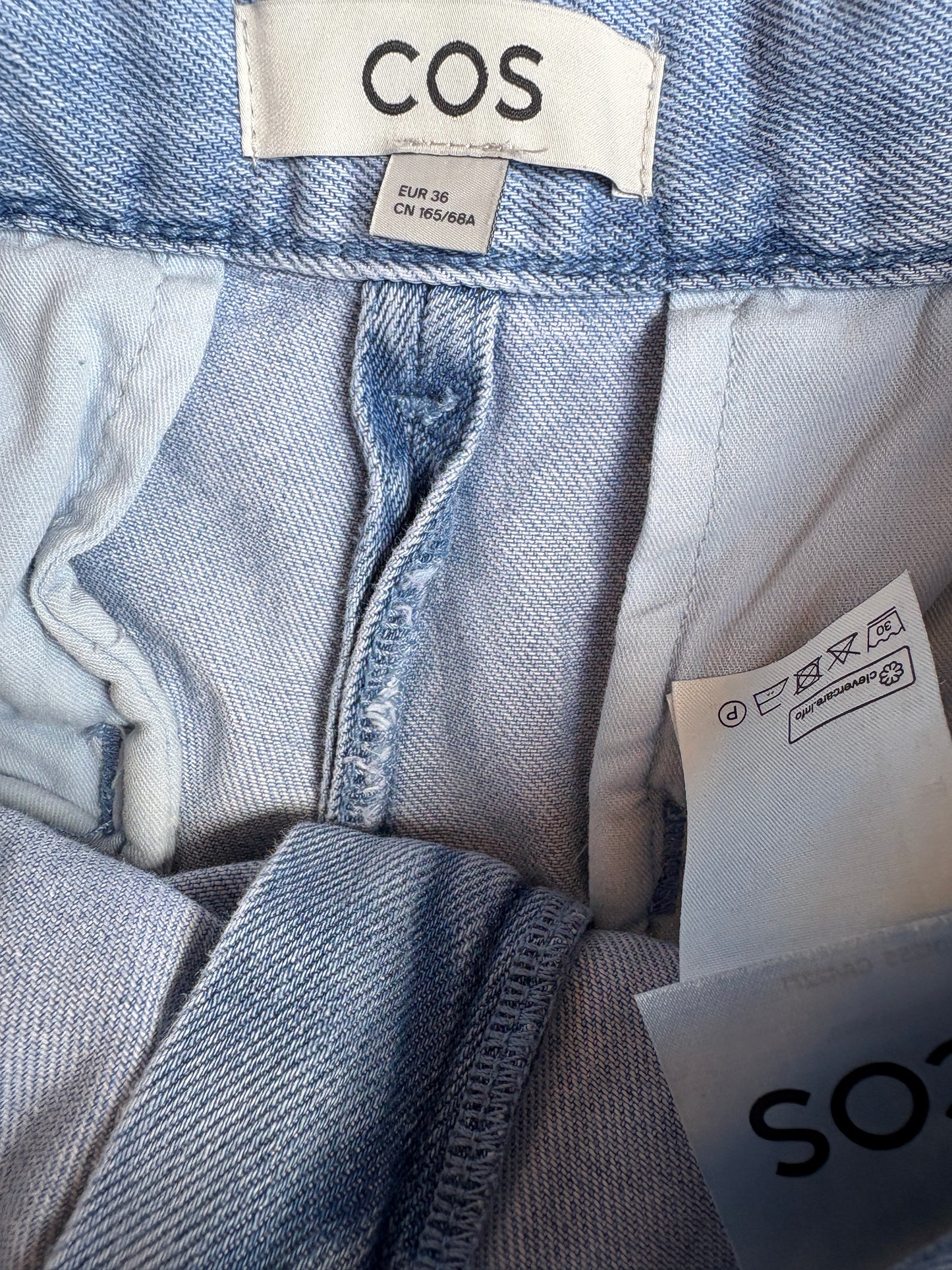 COS Volume Wide Leg Jeans UK 8