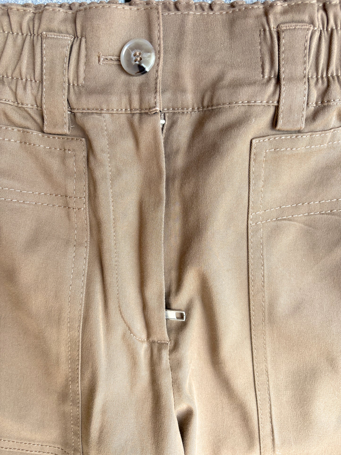 Me+Em Camel Cotton Trousers UK 8