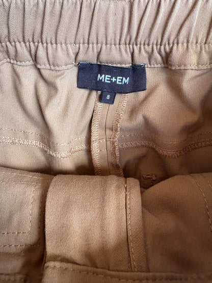 Me+Em Camel Cotton Trousers UK 8