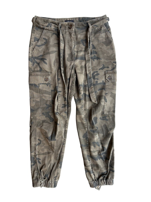 Me+Em Khaki Camouflage Belted Combat Trousers