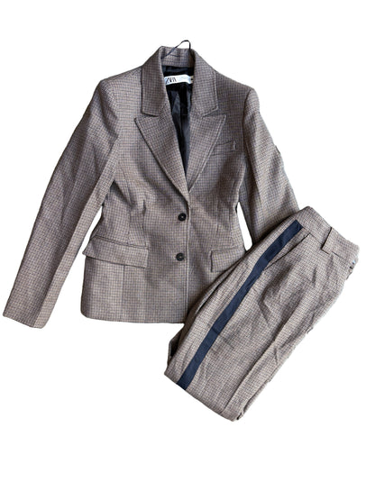 Zara Herringbone Suit