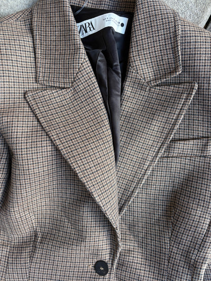 Zara Woman Collection Check Suit S