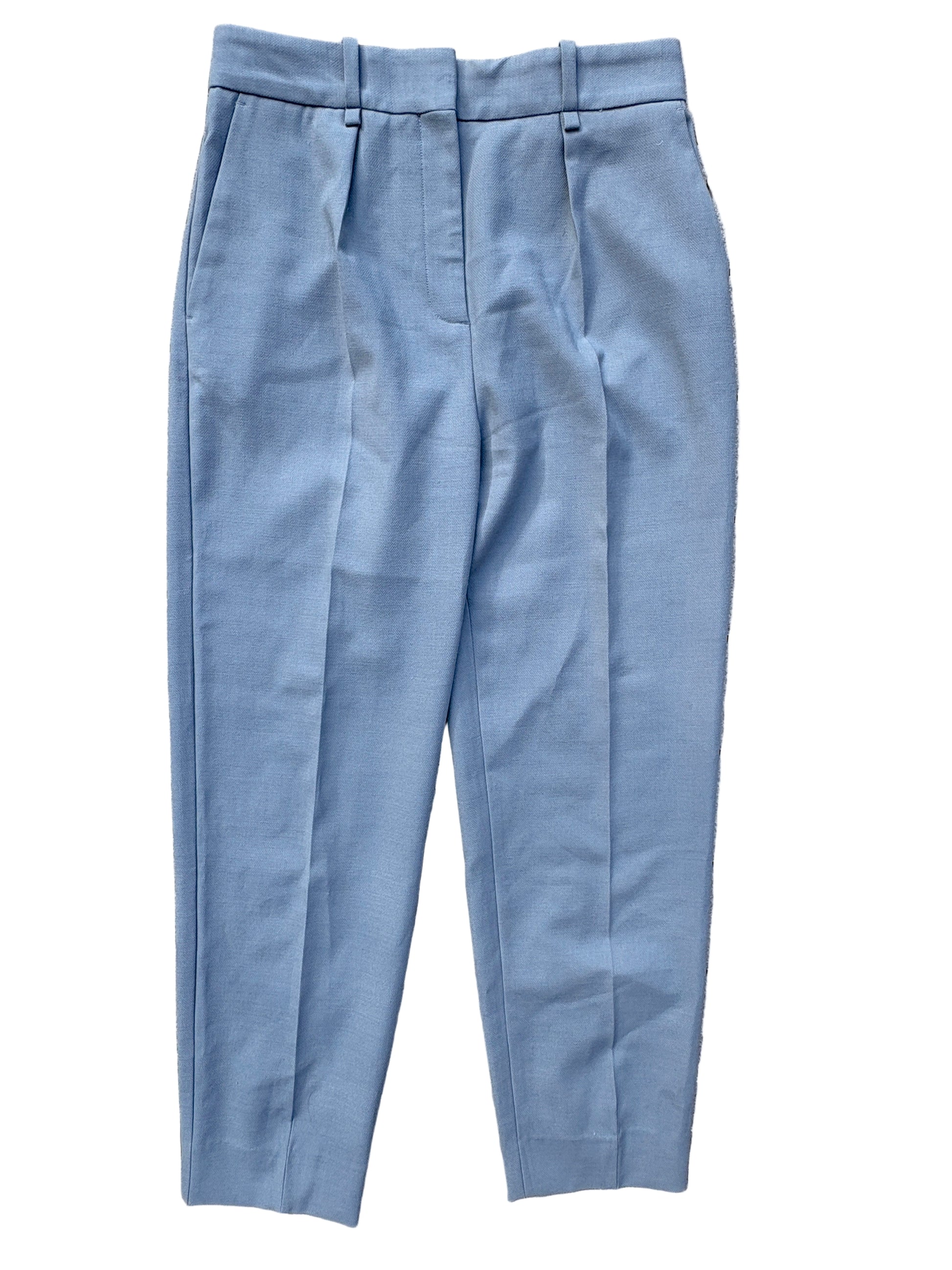 Maje Blue Wool Tailored Trousers