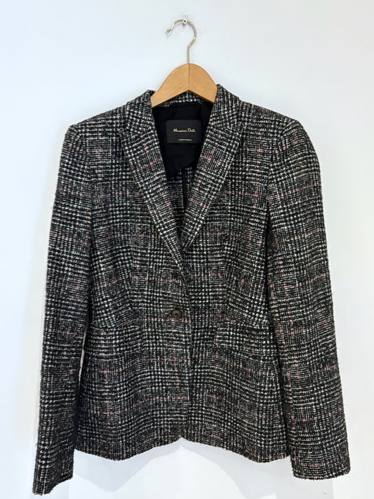 Massimo Dutti Herringbone Blazer 