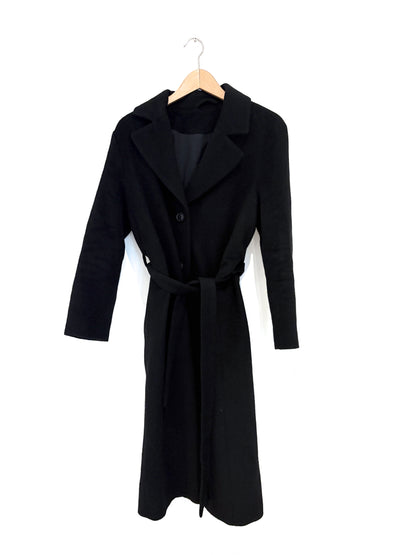 & Other Stories Belted Black Coat
