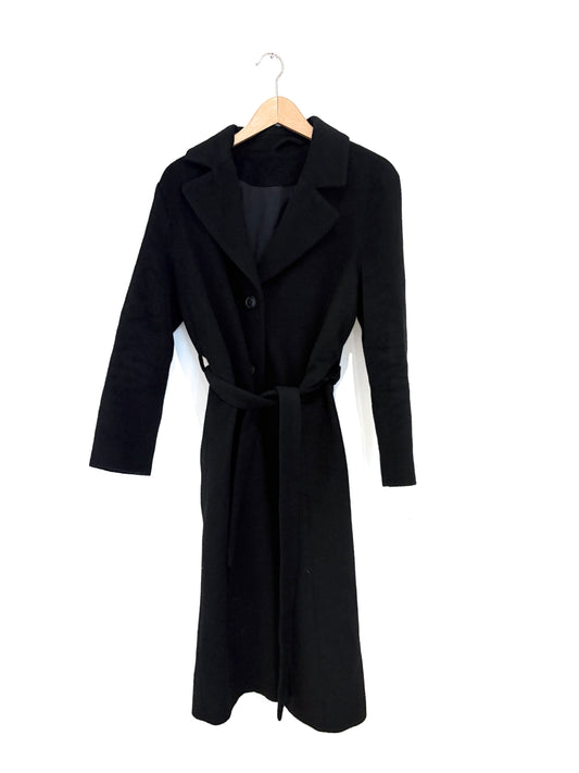 & Other Stories Belted Black Coat