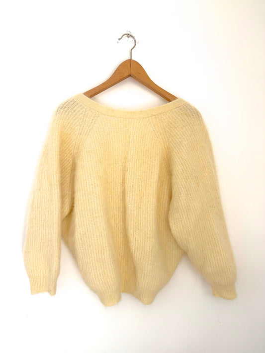 Ba&sh Yellow Alpaca Knit S