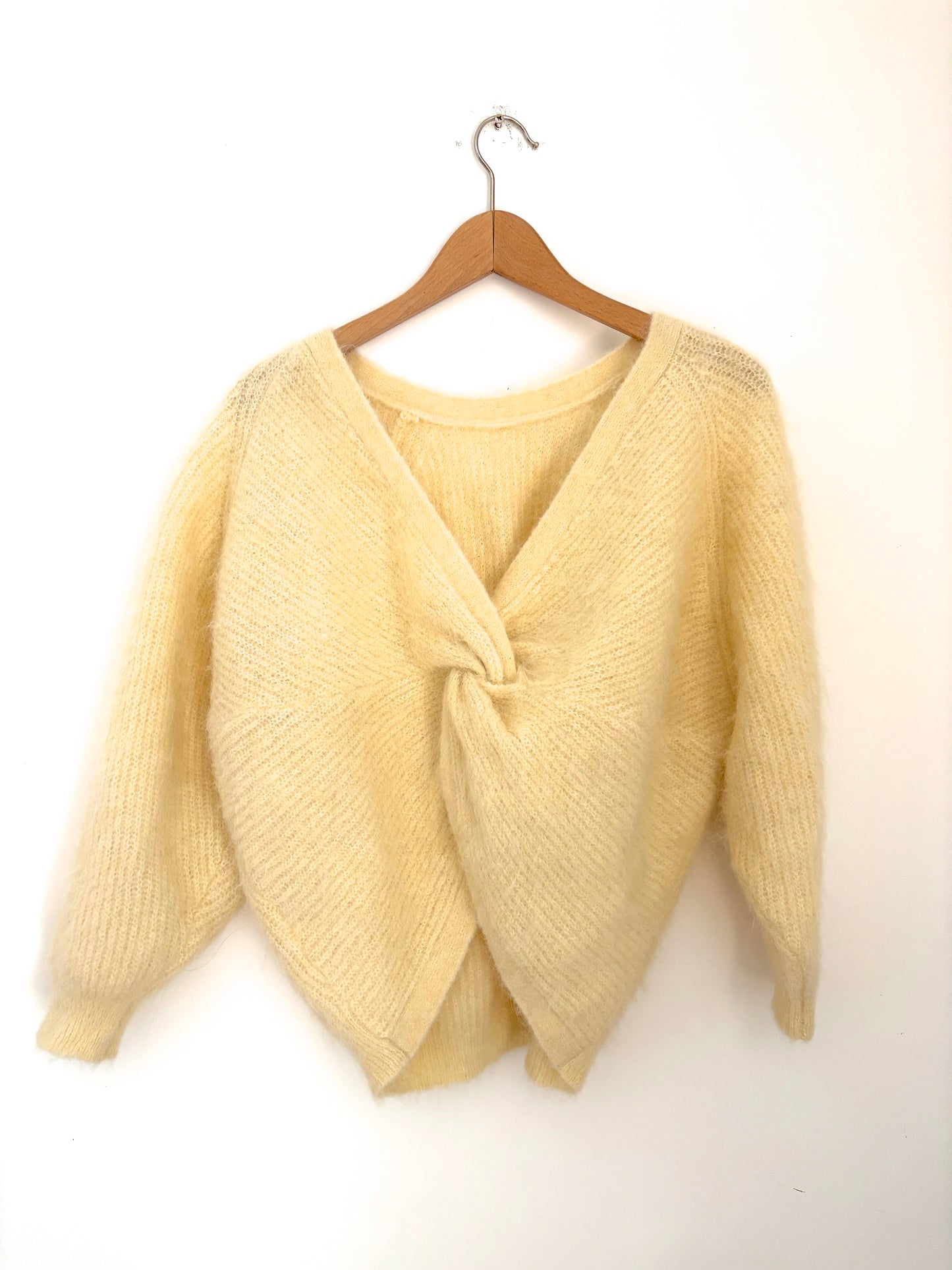 Ba&sh Yellow Alpaca Knit S