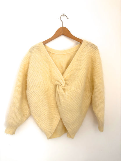 Ba&sh Yellow Alpaca Knit S