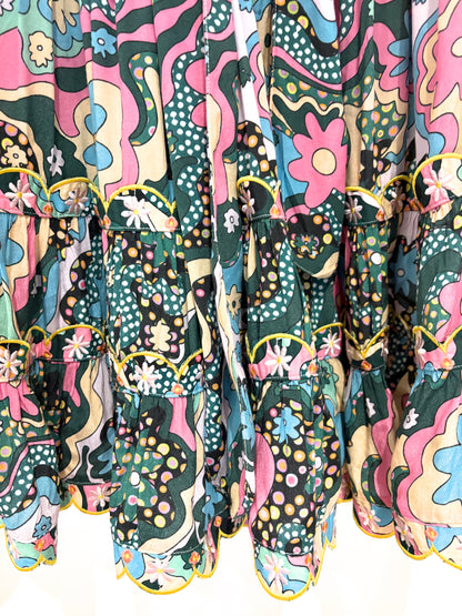 Celia B Hortensia Print Dress S