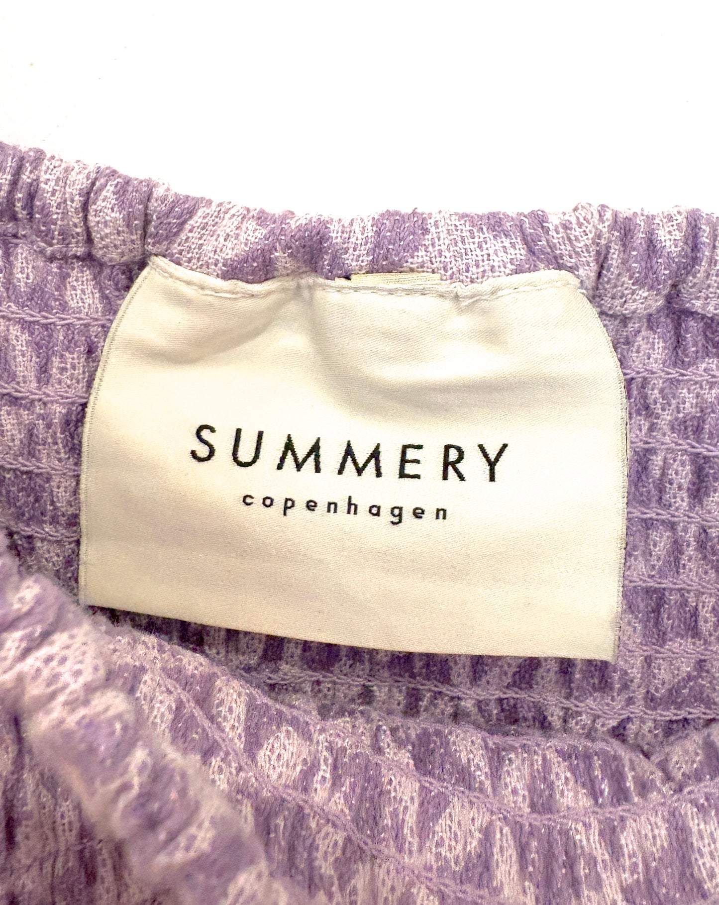 Summery Copenhagen Thea Purple Jacquard Dress S