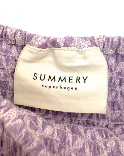 Summery Copenhagen Thea Purple Jacquard Dress S