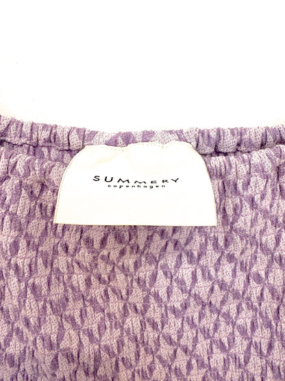Summery Copenhagen Thea Purple Jacquard Dress S