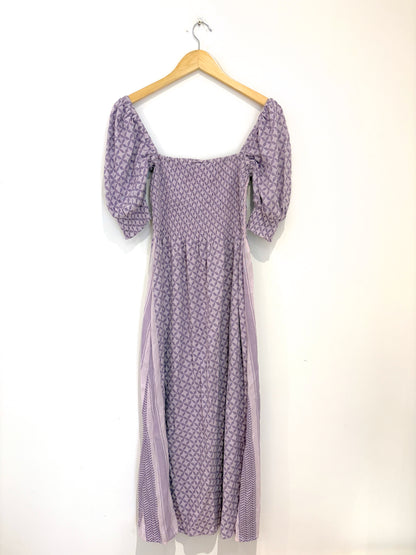 Summery Copenhagen Thea Purple Jacquard Dress S