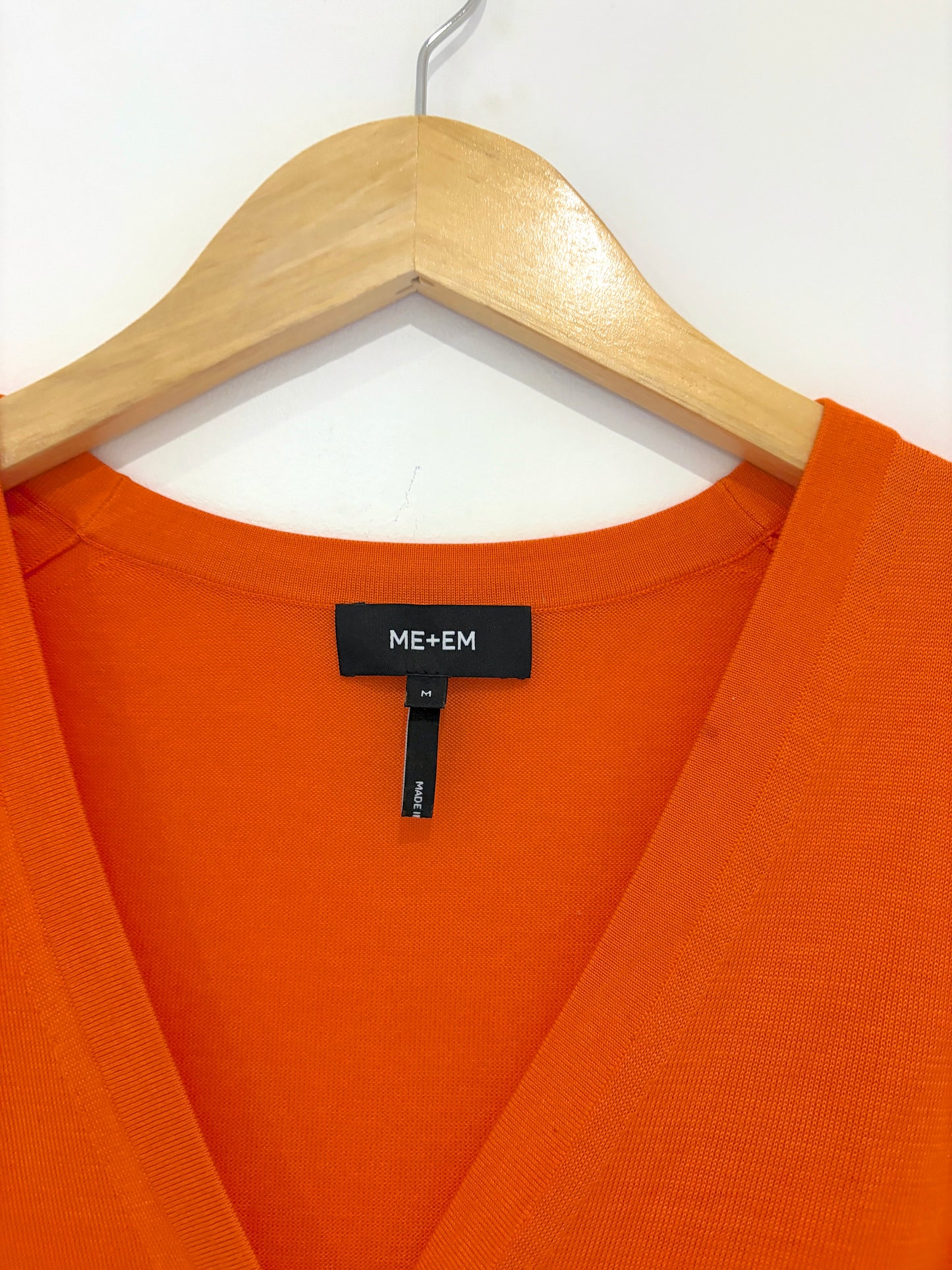 Me+Em Silk Orange Sleeveless Knit M