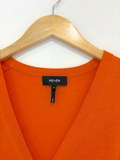 Me+Em Silk Orange Sleeveless Knit M