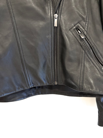 Hobbs Leather Darby Jacket UK 14