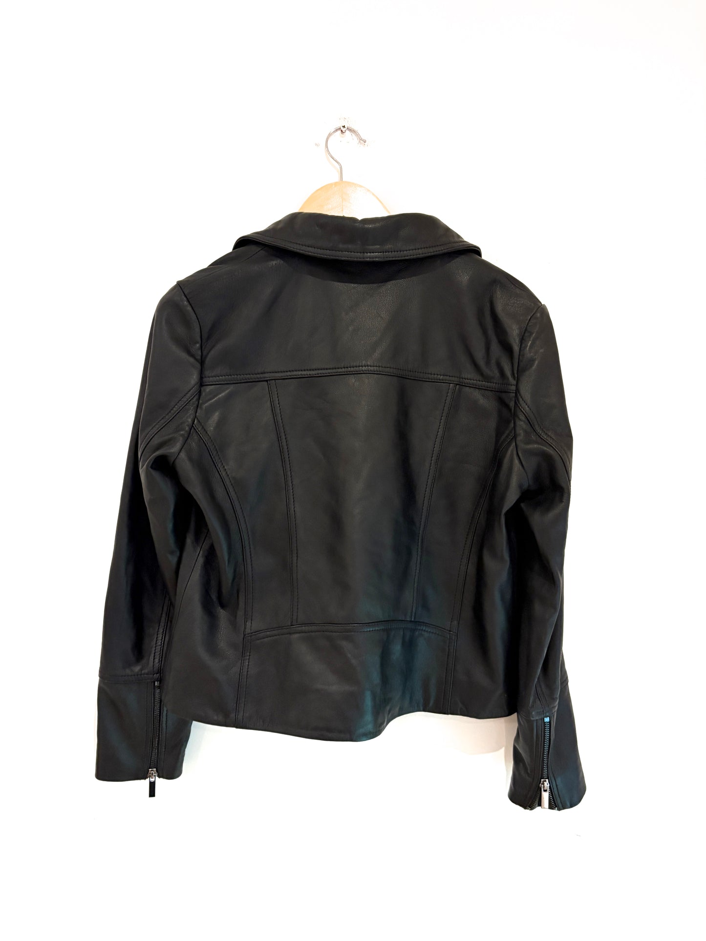 Hobbs Leather Darby Jacket UK 14