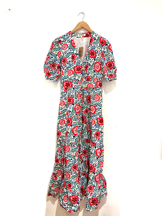 Boden Bella Puff Sleeve Maxi