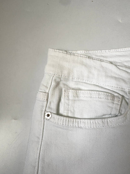 Frame Le Slim Palazzo White Jeans 31"
