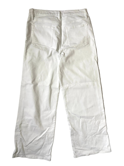Frame Le Slim Palazzo White Jeans 31"