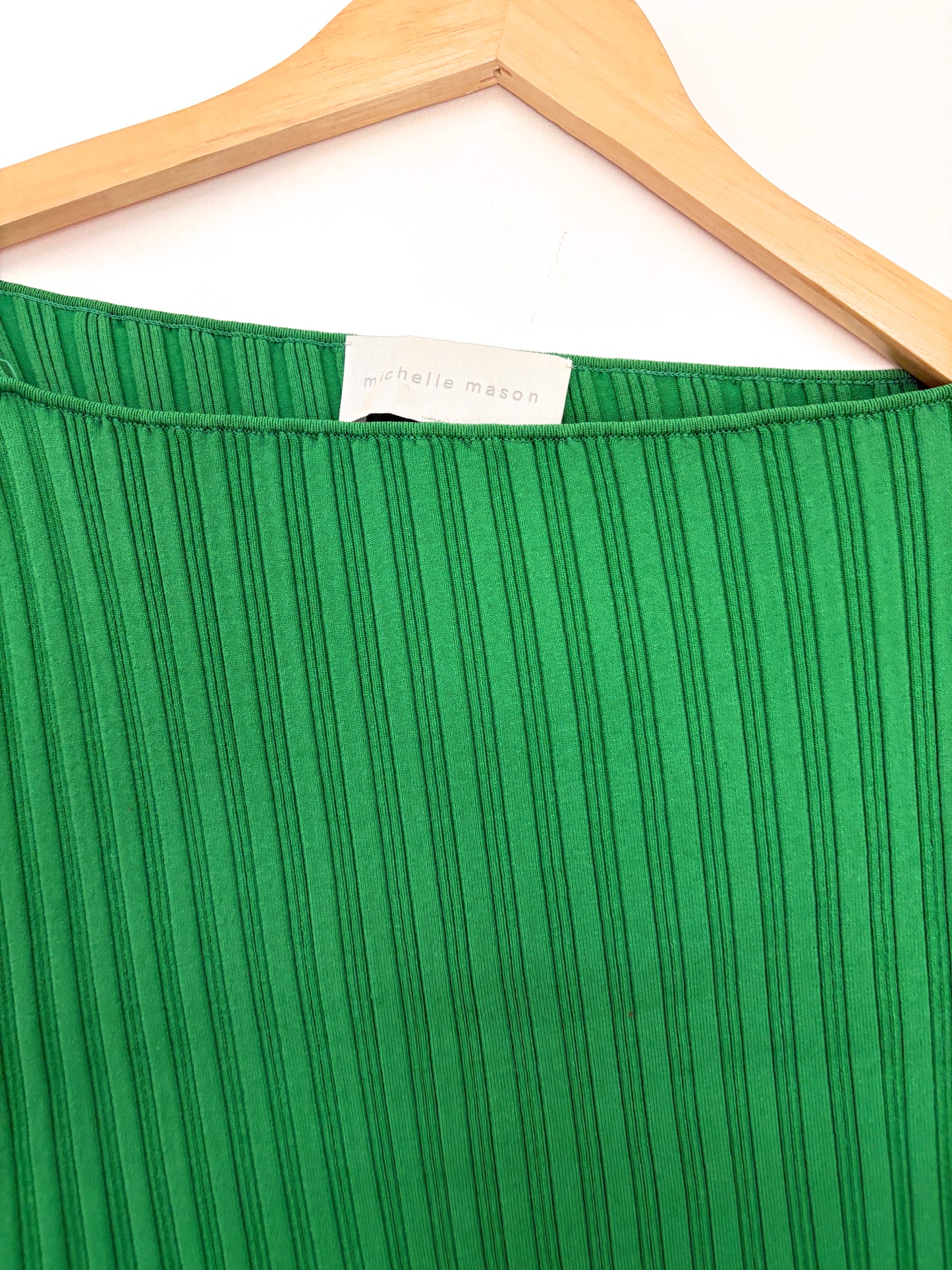 Michelle Mason Green Knit Dress S