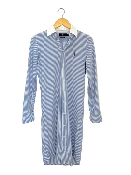Ralph Lauren Oxford Print Shirt Dress XS
