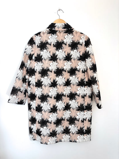 Kate Spade Floral Embroidered Coat UK 8