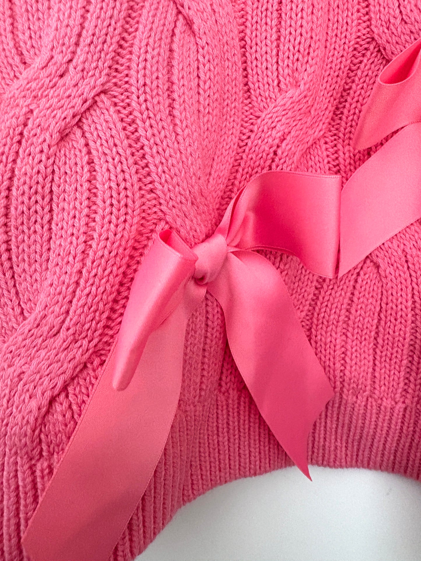 Alice +Olivia Beau Pink Bow-Embellished Jumper M