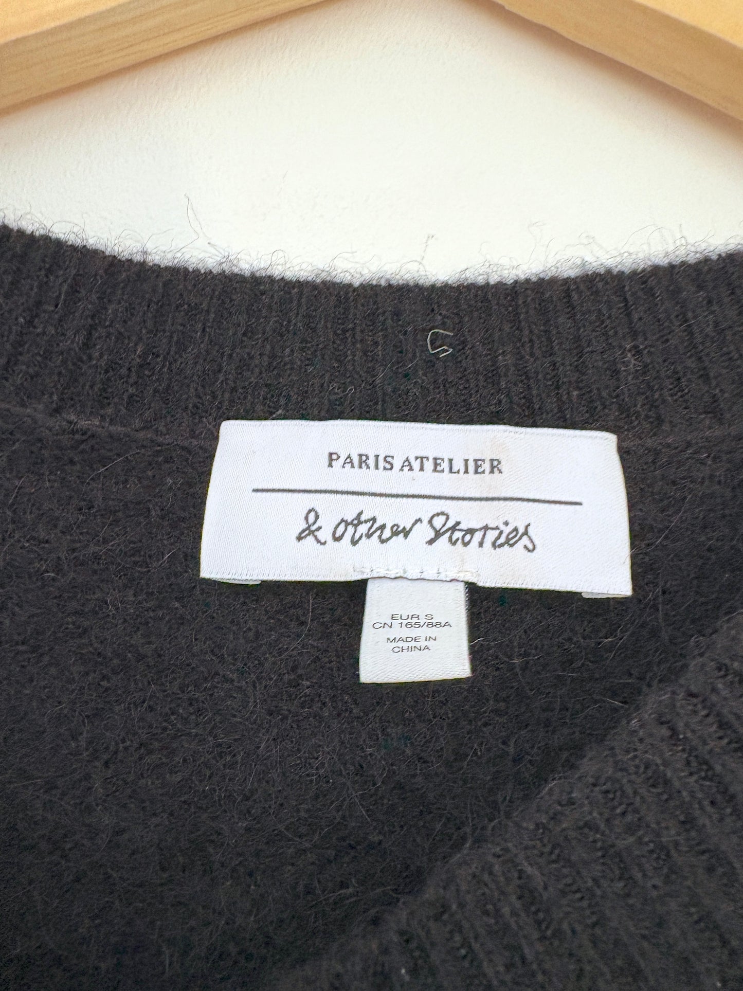 & Other Stories Pearl Fringed Cropped Jumper S