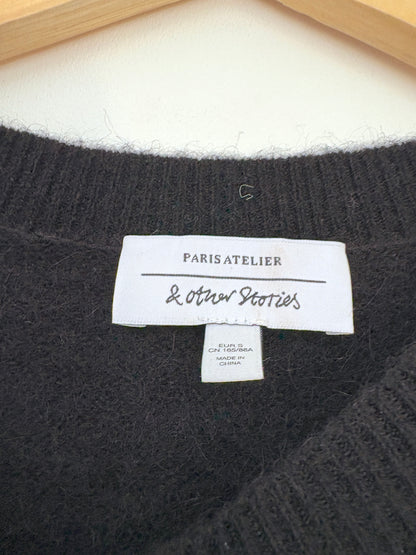 & Other Stories Pearl Fringed Cropped Jumper S
